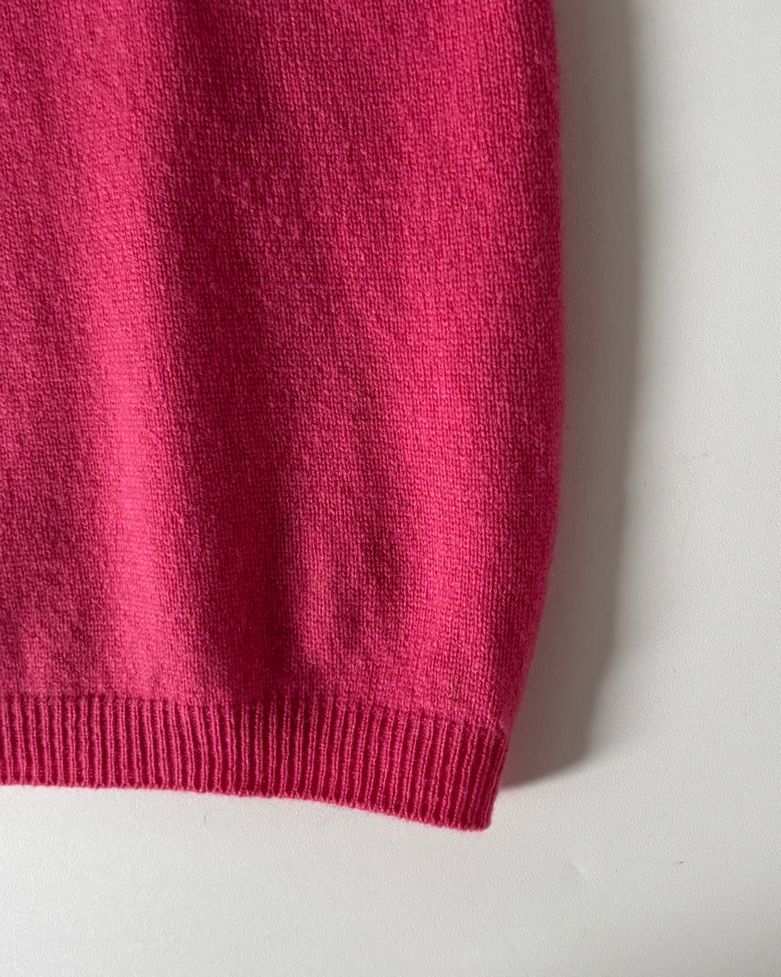 Polo 랄프로렌 캐시미어100 핑크컬러 터틀넥 반팔니트 상품이미지3
