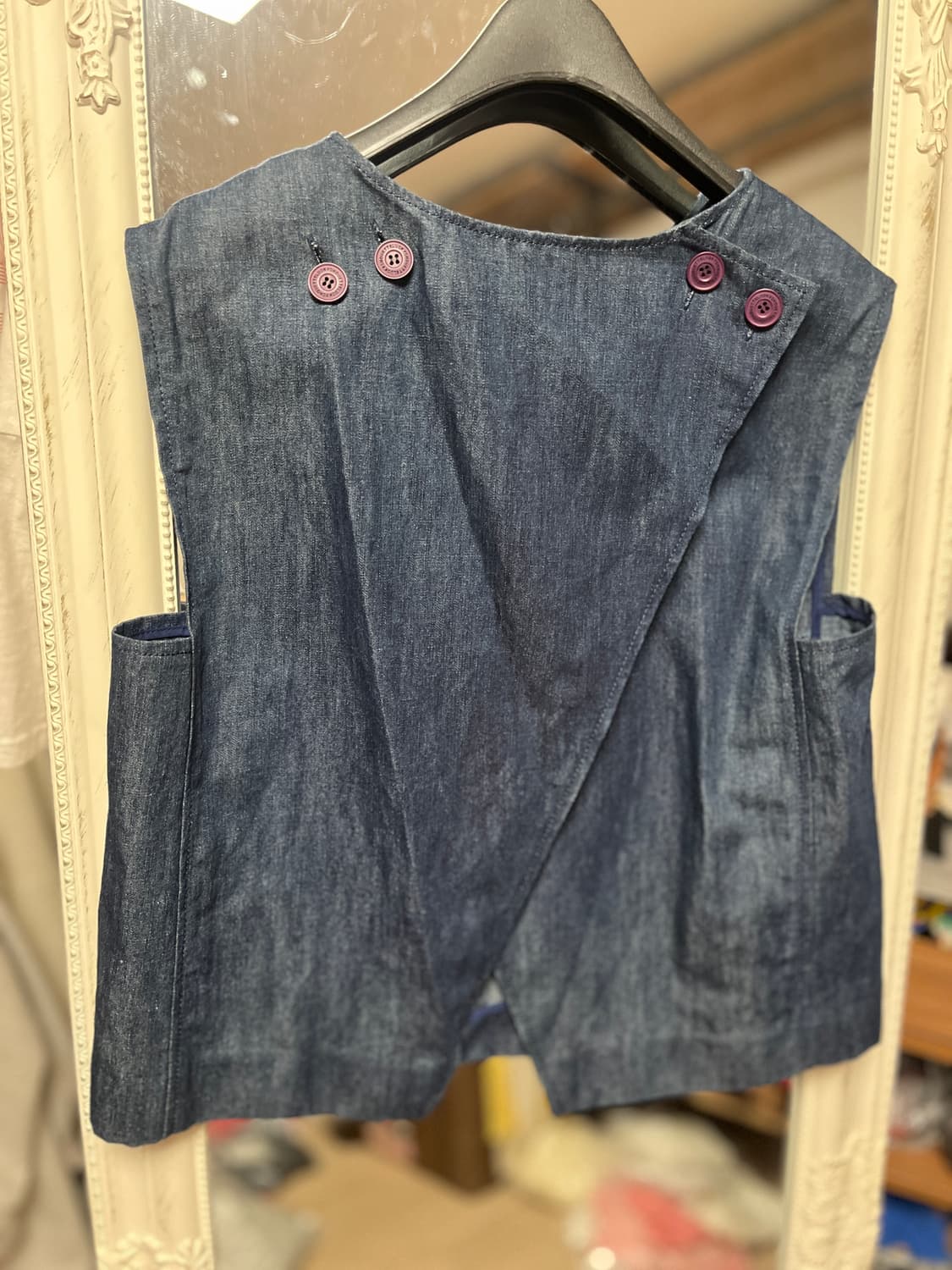 럭키슈에뜨 데님 베스트 조끼 36 상품이미지3