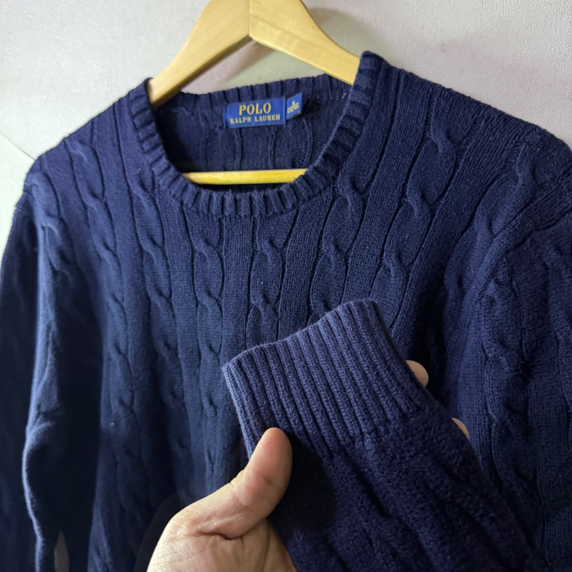 폴로 랄프로렌 라운드넥 케이블 니트 M (여성 77정도) 상품이미지7