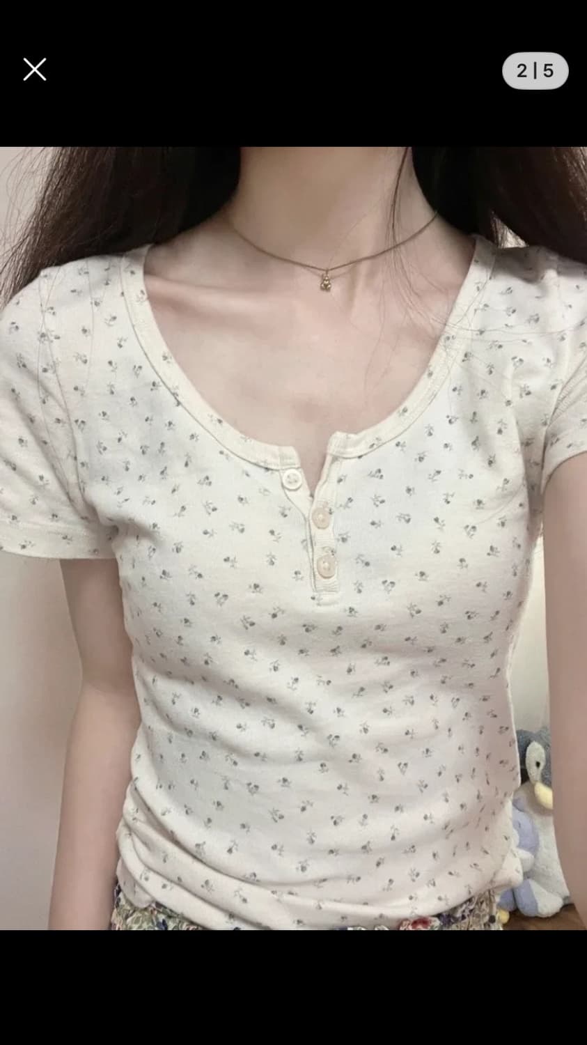 플라워  반팔티 상품이미지2