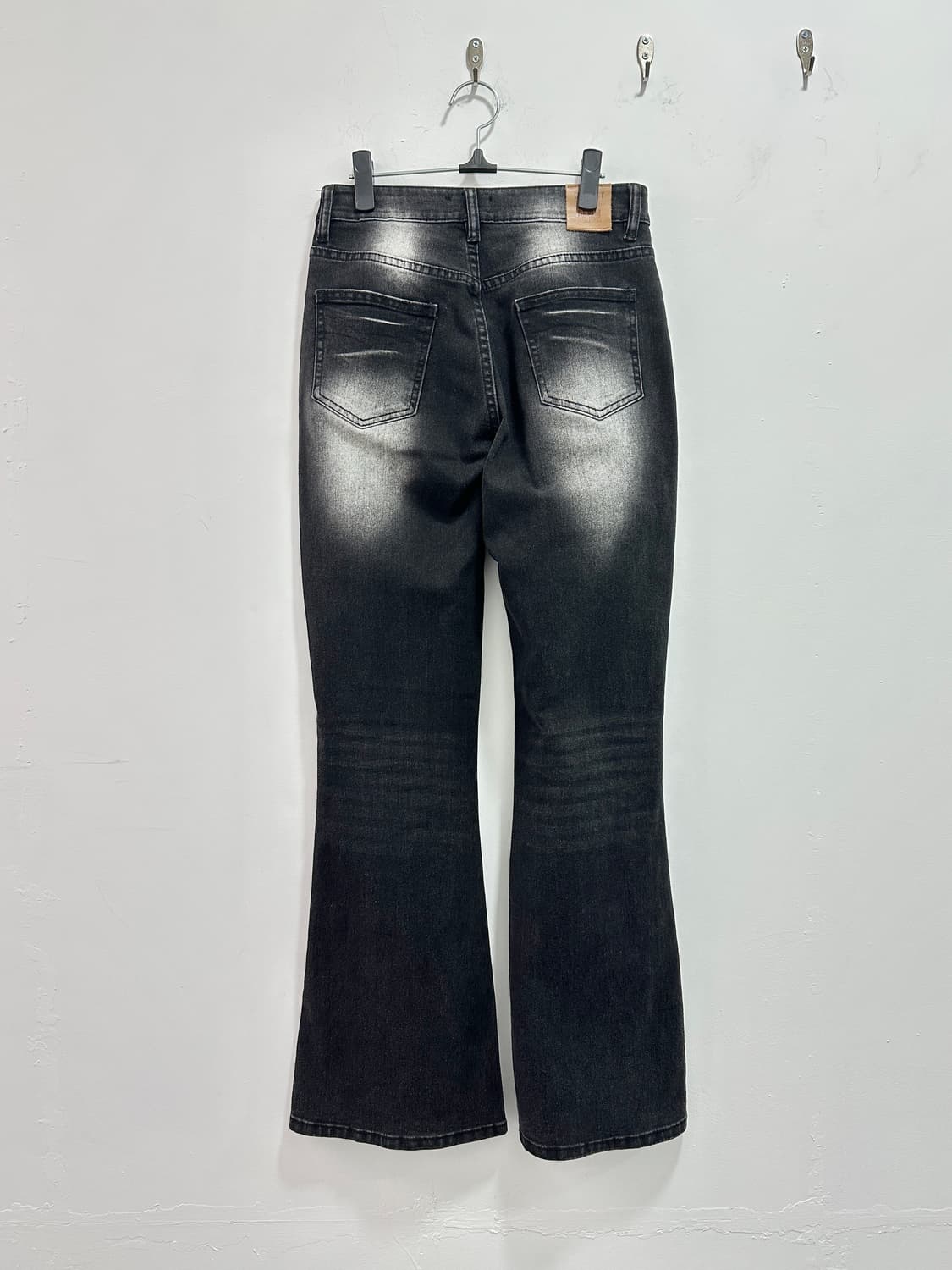 Vintage fade lines black washing flare d 상품이미지7