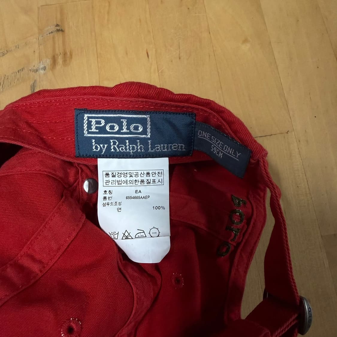 폴로 랄프로렌 레드 볼캡 모자 상품이미지5