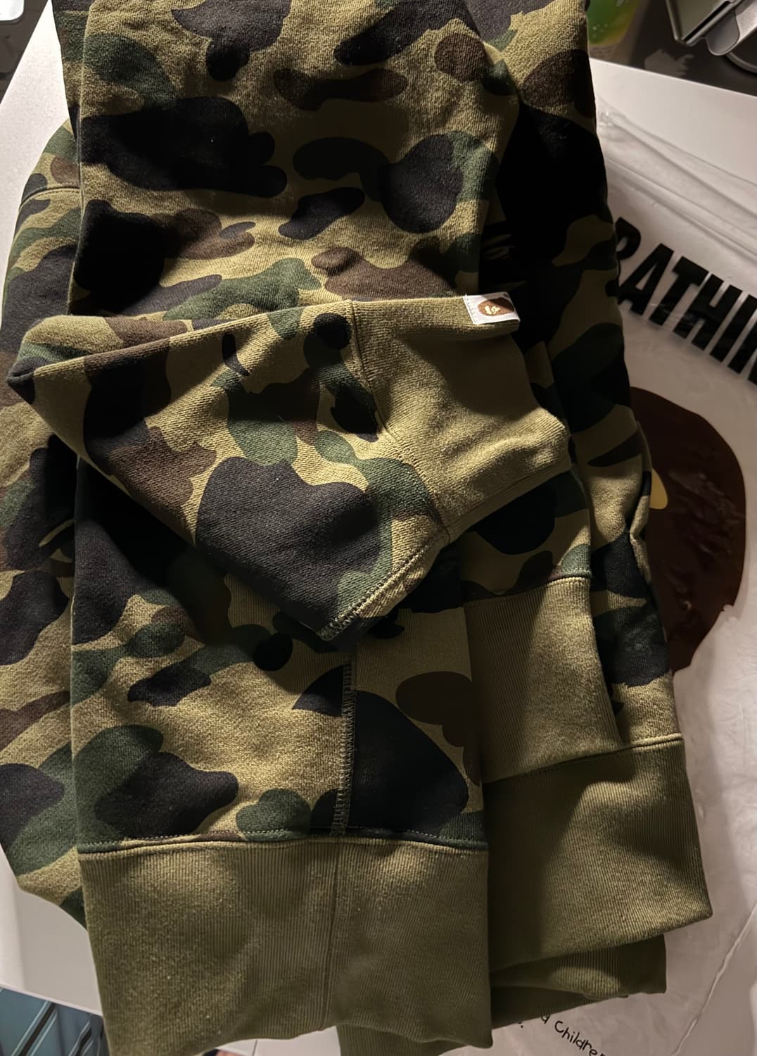 베이프 퍼스트 카모 후드 그린 상품이미지6