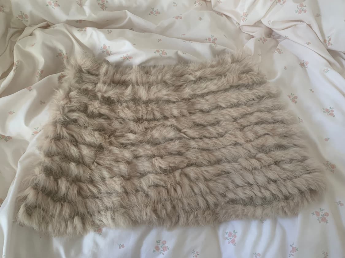 vintage t , fur skirt 상품이미지3