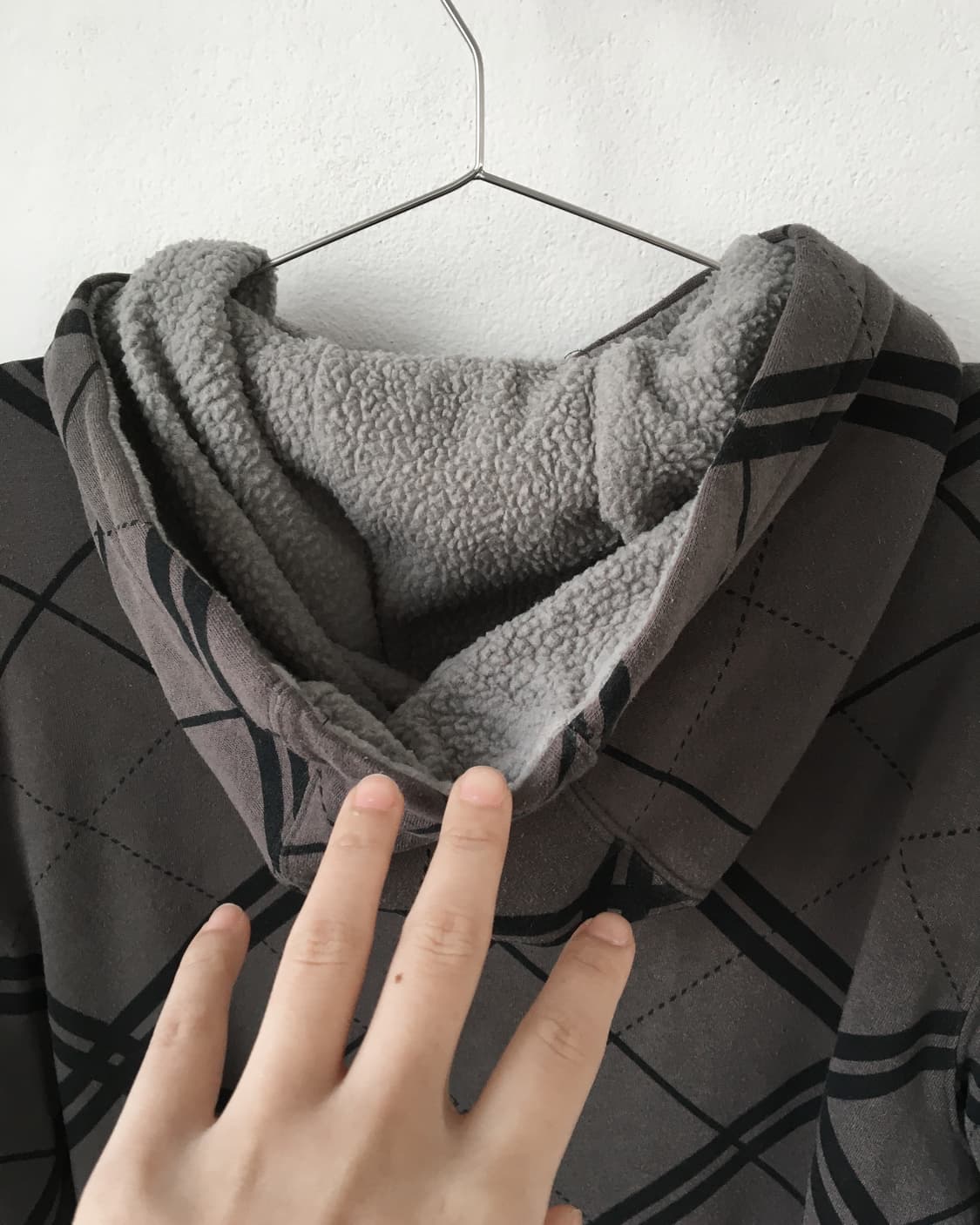 Check pattern hood zip up 상품이미지5