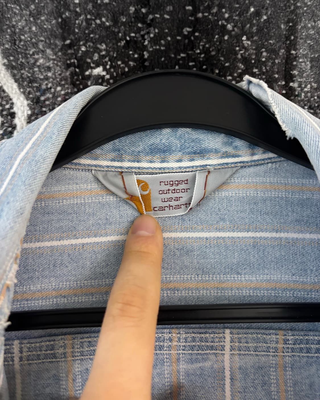 90s carhartt 스트라이프 셔츠 상품이미지3