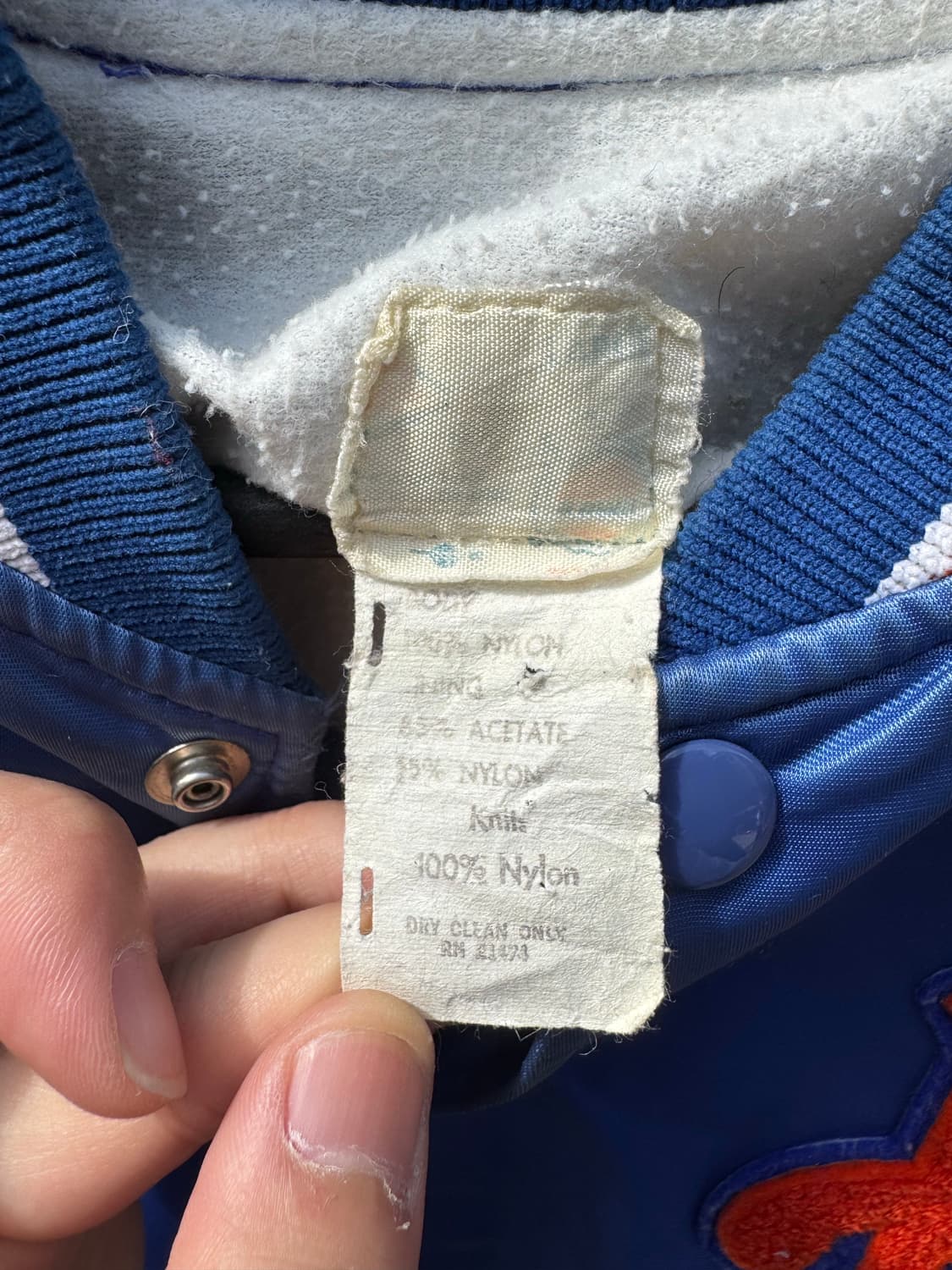 80s 뉴욕 메츠 새틴 스타디움 자켓 상품이미지3