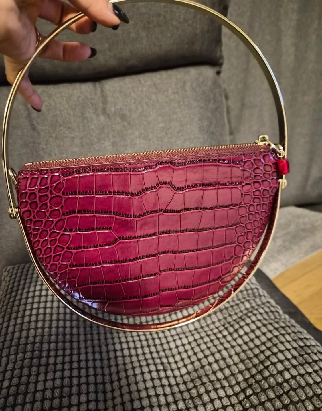 리얼소가죽 악어패턴 숄더 & 클러치 상품이미지1