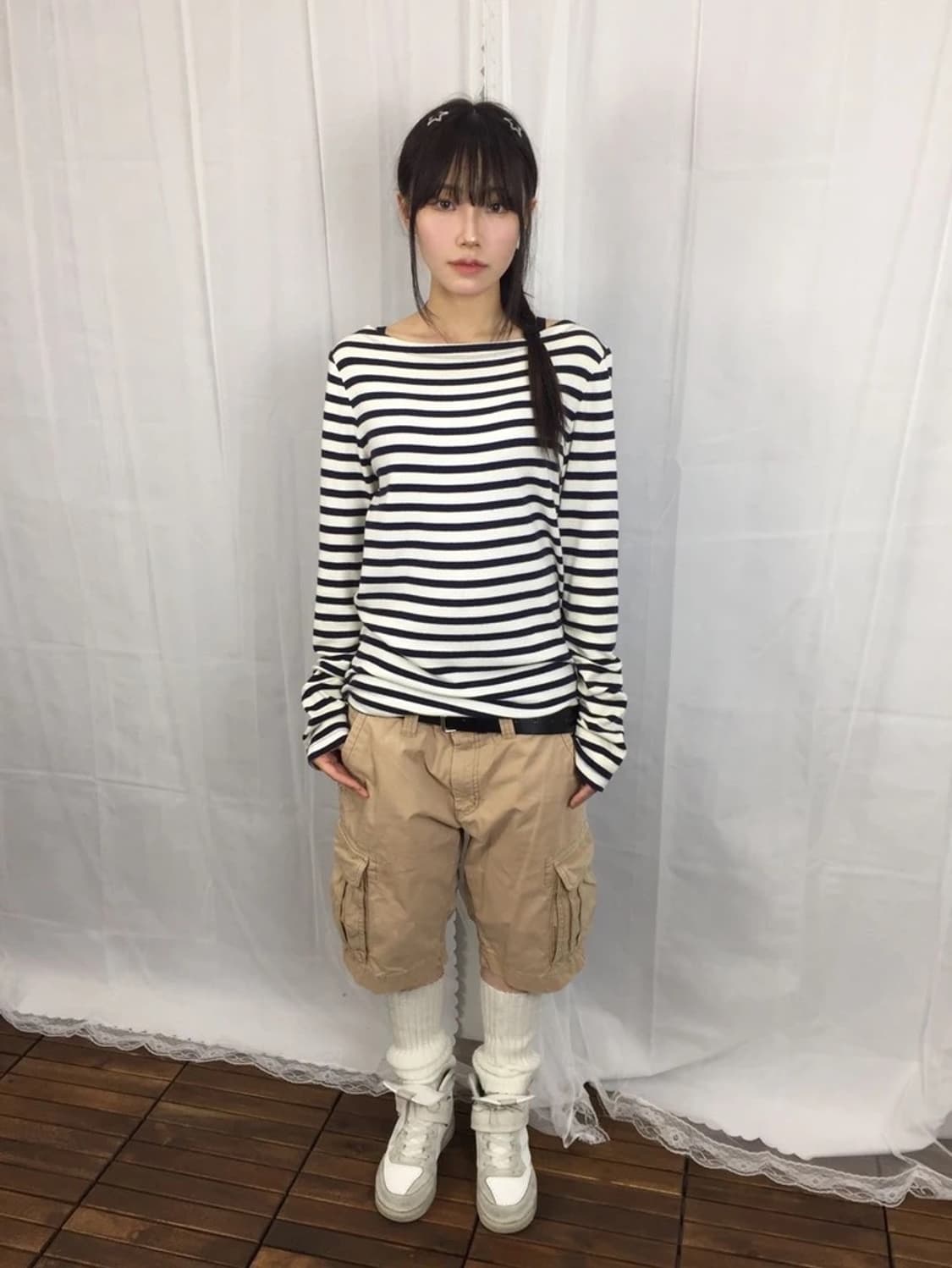 GAP Striped Boatneck Long Sleeve 상품이미지1
