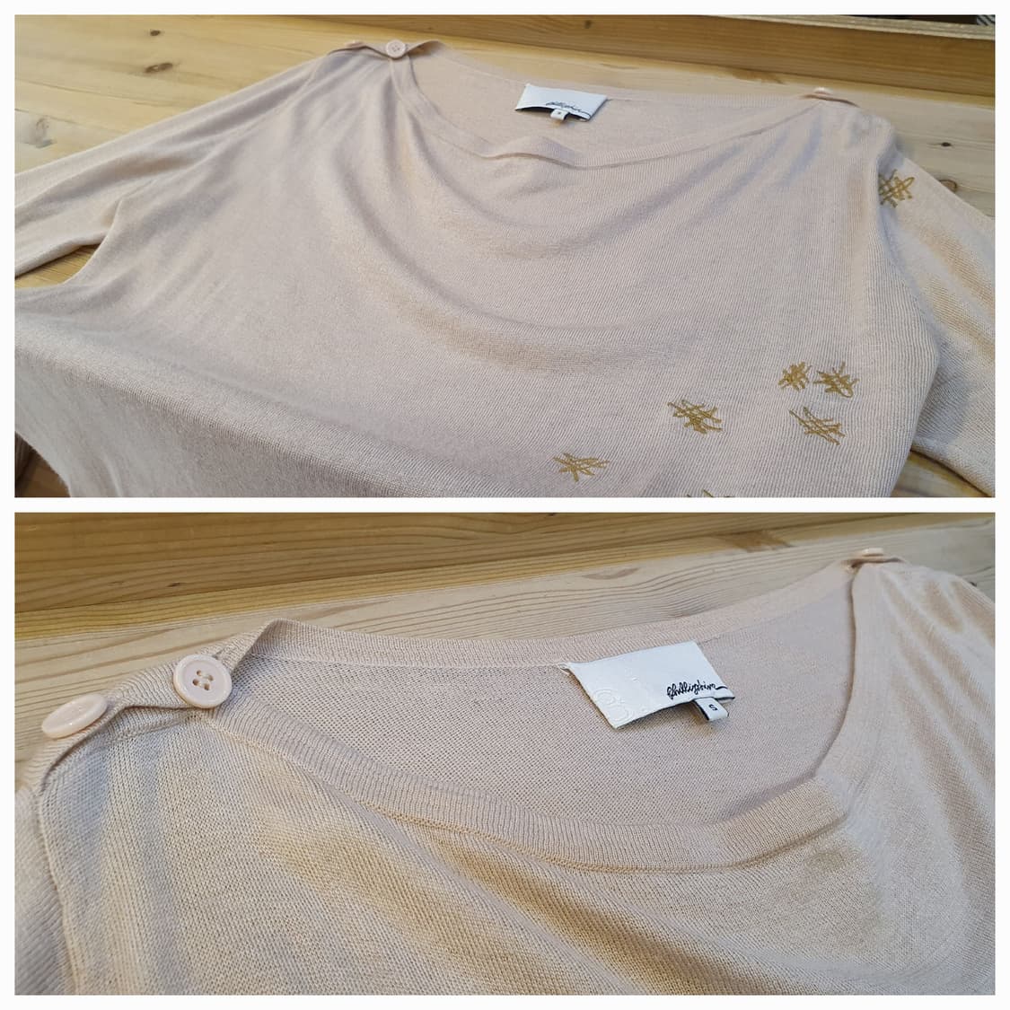 55.3.1 필립림 와이드라운드 니트블라우스  상품이미지4