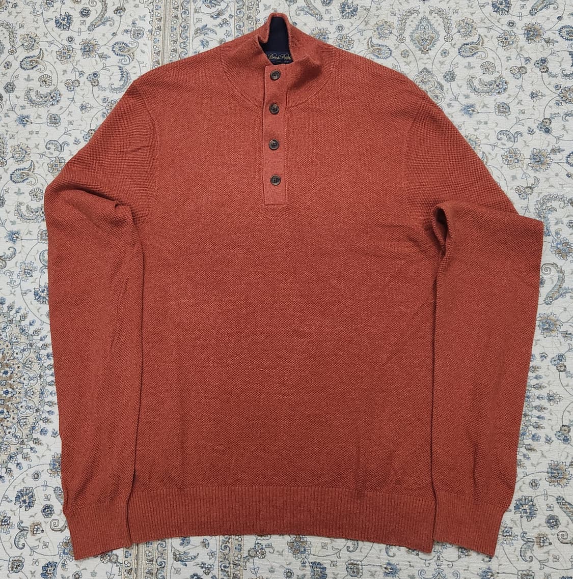 브룩스브라더스 버튼업 캐시미어 니트 오렌지 M 상품이미지1