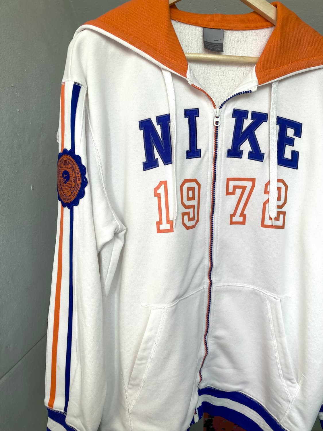 나이키 NIKE 오렌지 지퍼 디테일 후드집업 상품이미지2