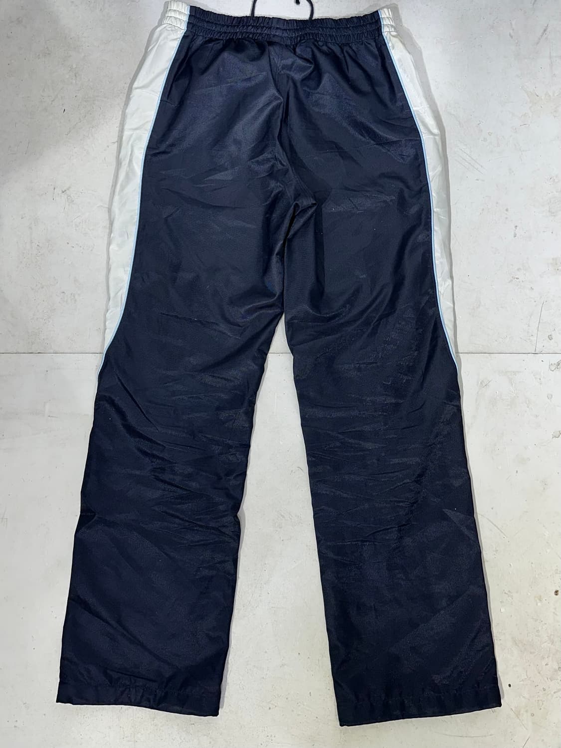  아디다스 네이비 화이트 사이드 라인 포인트 추리닝 바지 트랙 팬츠 L 상품이미지5