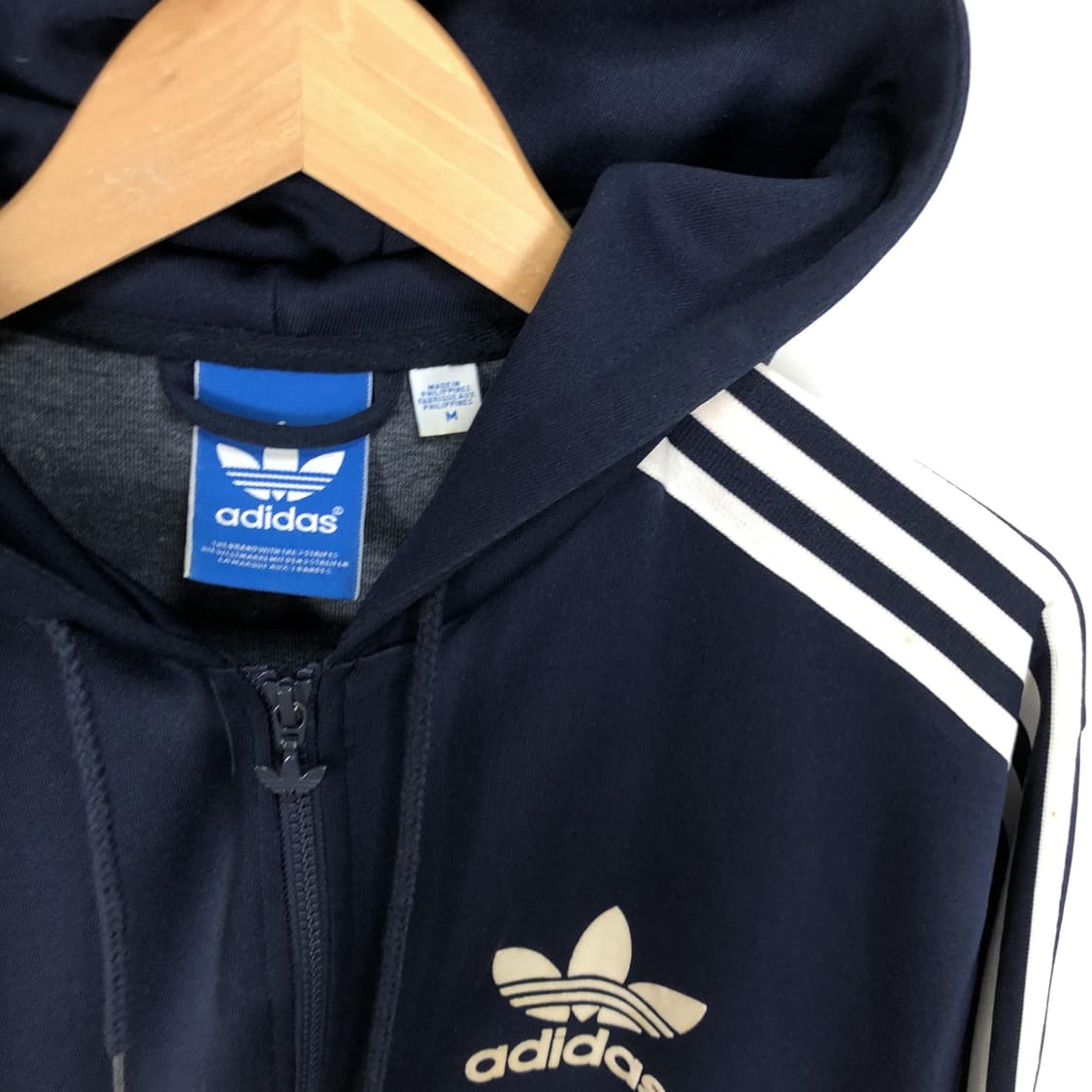 아디다스 크롭 3stripes 빈티지 후드져지 상품이미지4