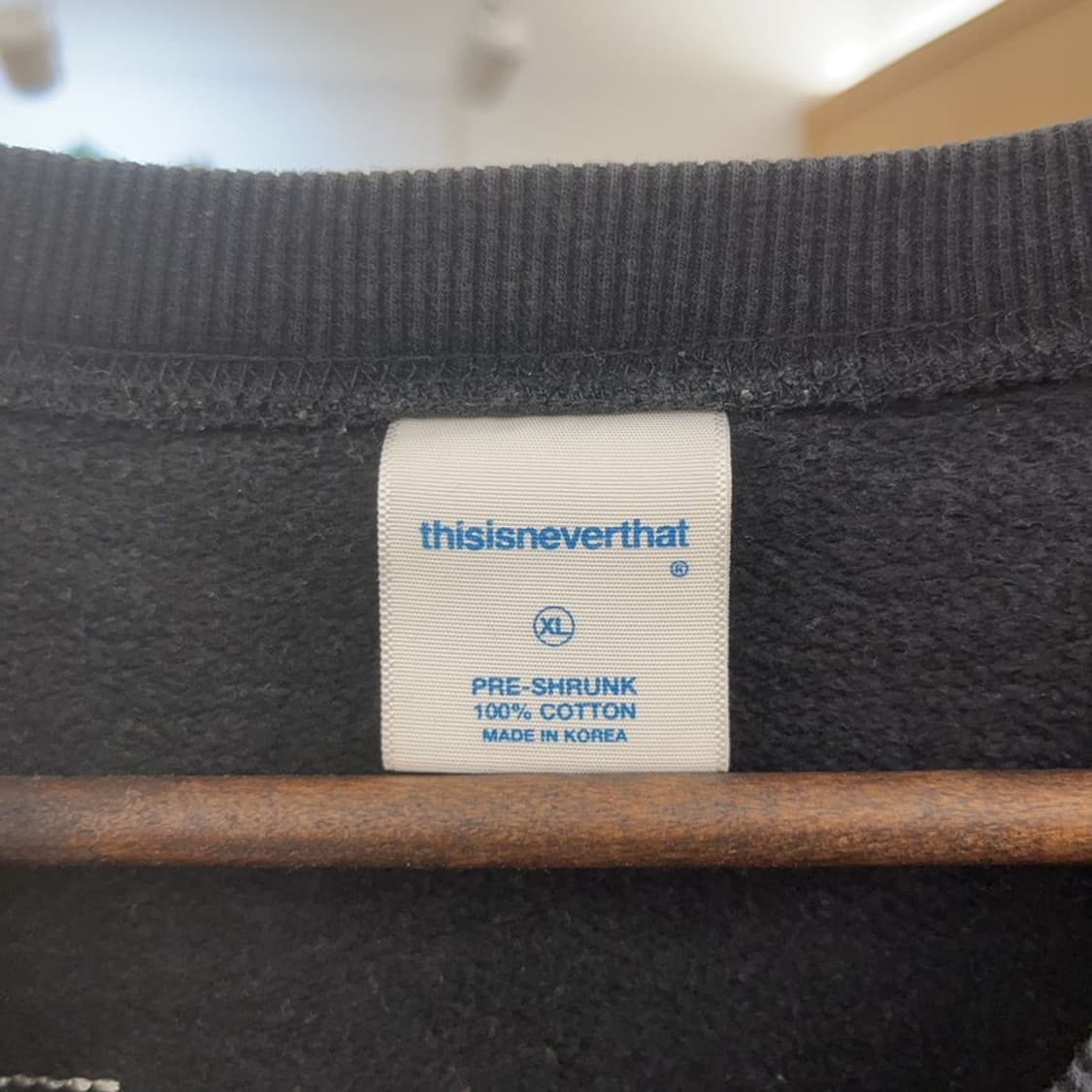 디스이즈네버댓 스트릿 힙합 스티치 스펠로고 맨투맨 XL C08769 상품이미지5