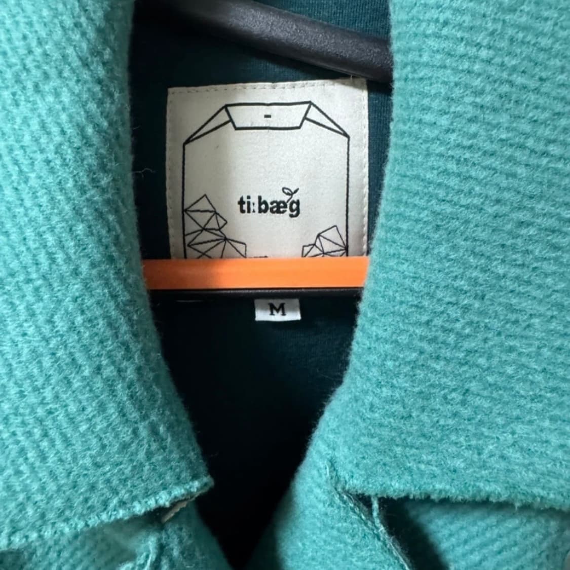 디자이너브랜드 tibaeg 티백 민트 프린지 울코트 M 편집샵 상품이미지4