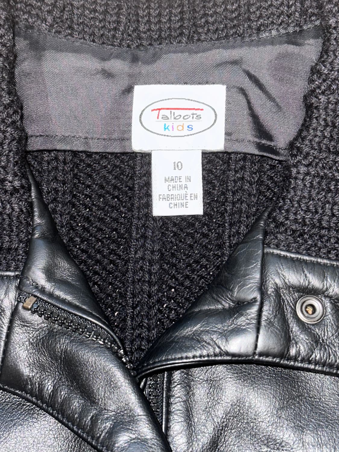 니트 레더 자켓 상품이미지4