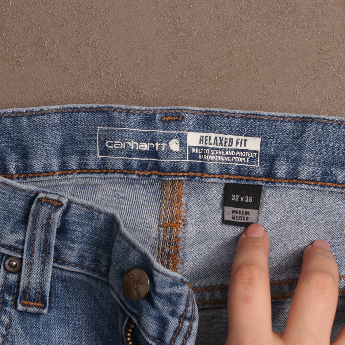 칼하트 연청 데님팬츠 A1809 상품이미지4