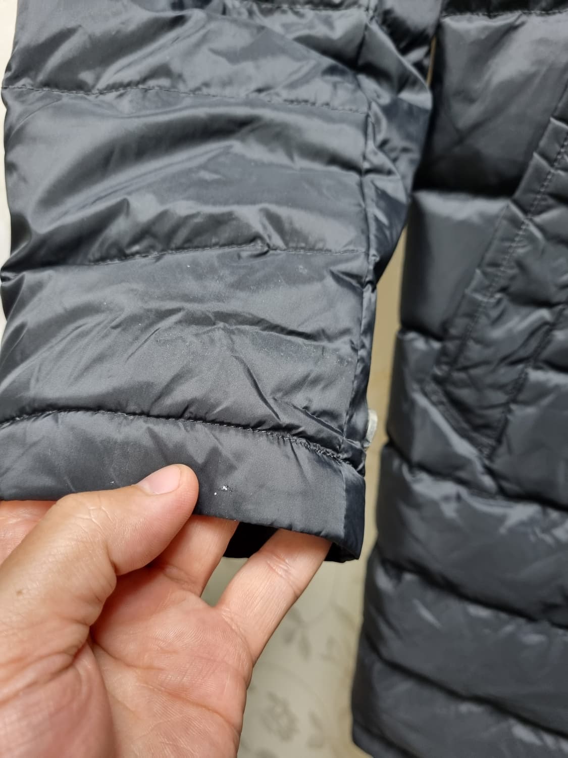 [남100/24년] 헤지스 패딩코트 블랙 상품이미지5