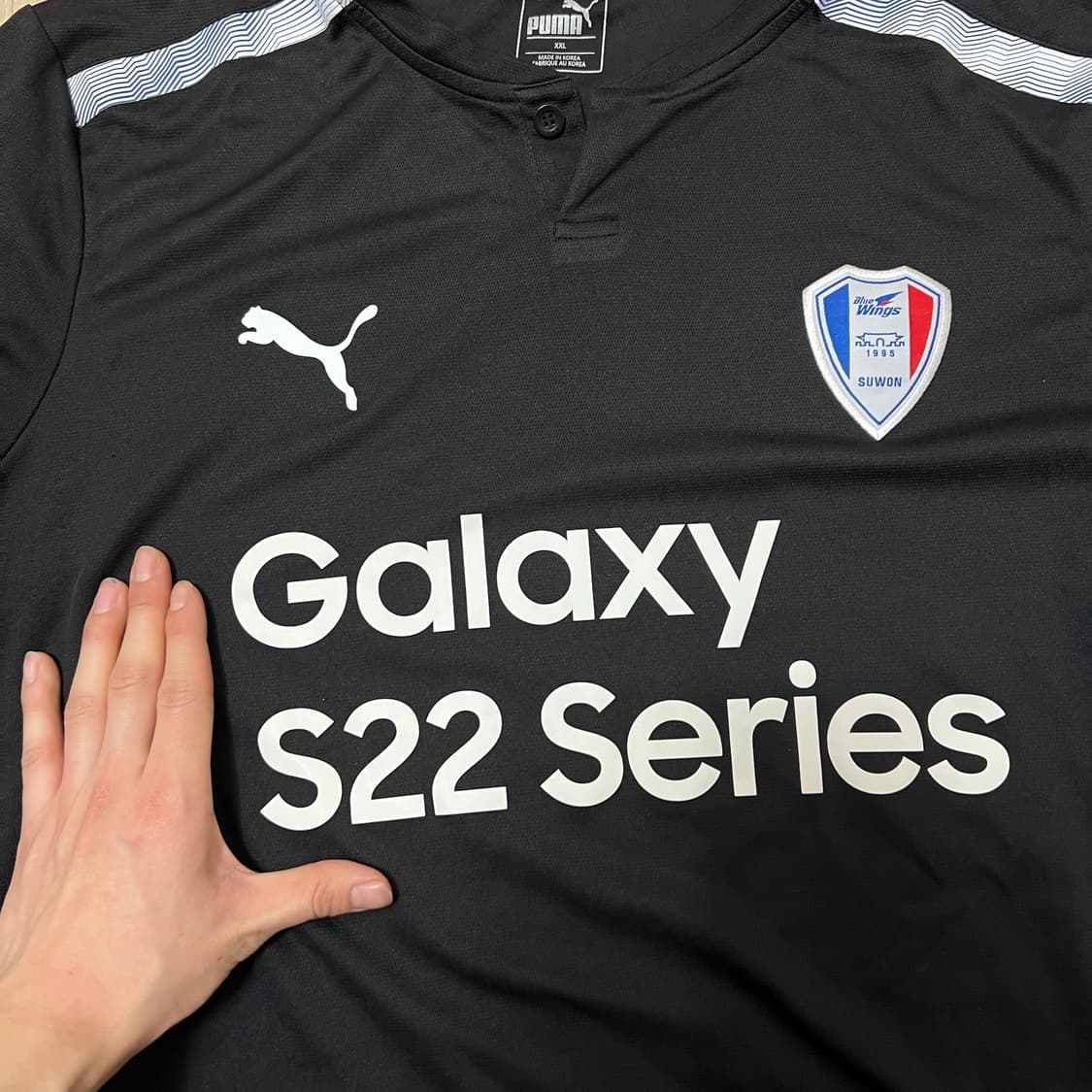 푸마 수원 블루윙즈 삼성 갤럭시 S22 축구 유니폼 XXL 상품이미지3