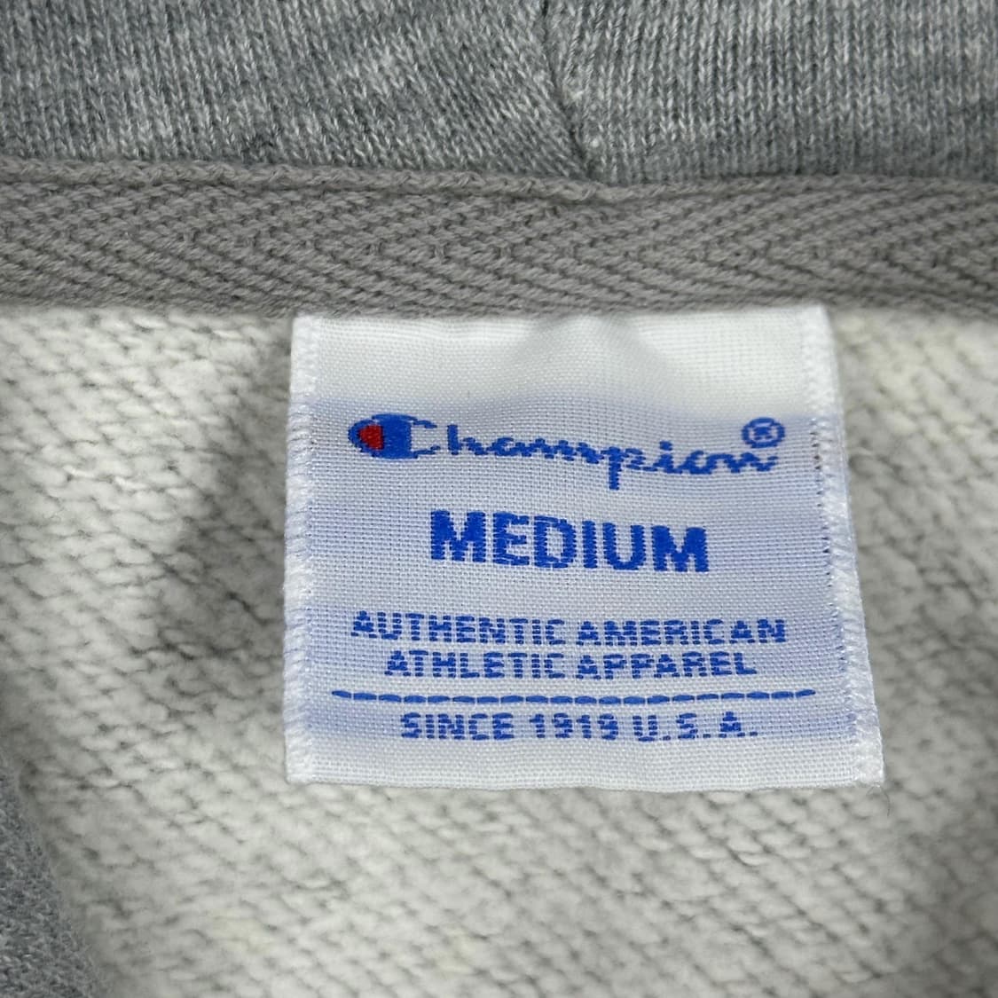 챔피온 올드스쿨 스펠아웃 베이직 후드티 그레이 M 상품이미지5