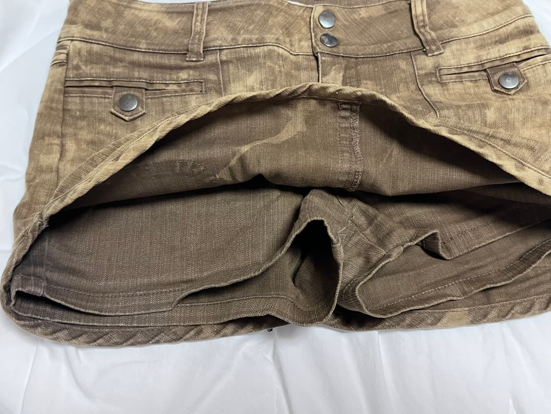 빈티지 브라운 y2k 로우라이즈 미니스커트  상품이미지3