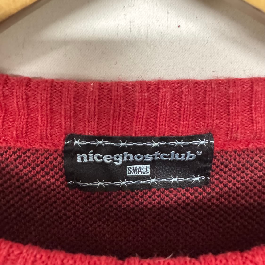 나이스고스트클럽 스타로고 라운드니트 상품이미지4