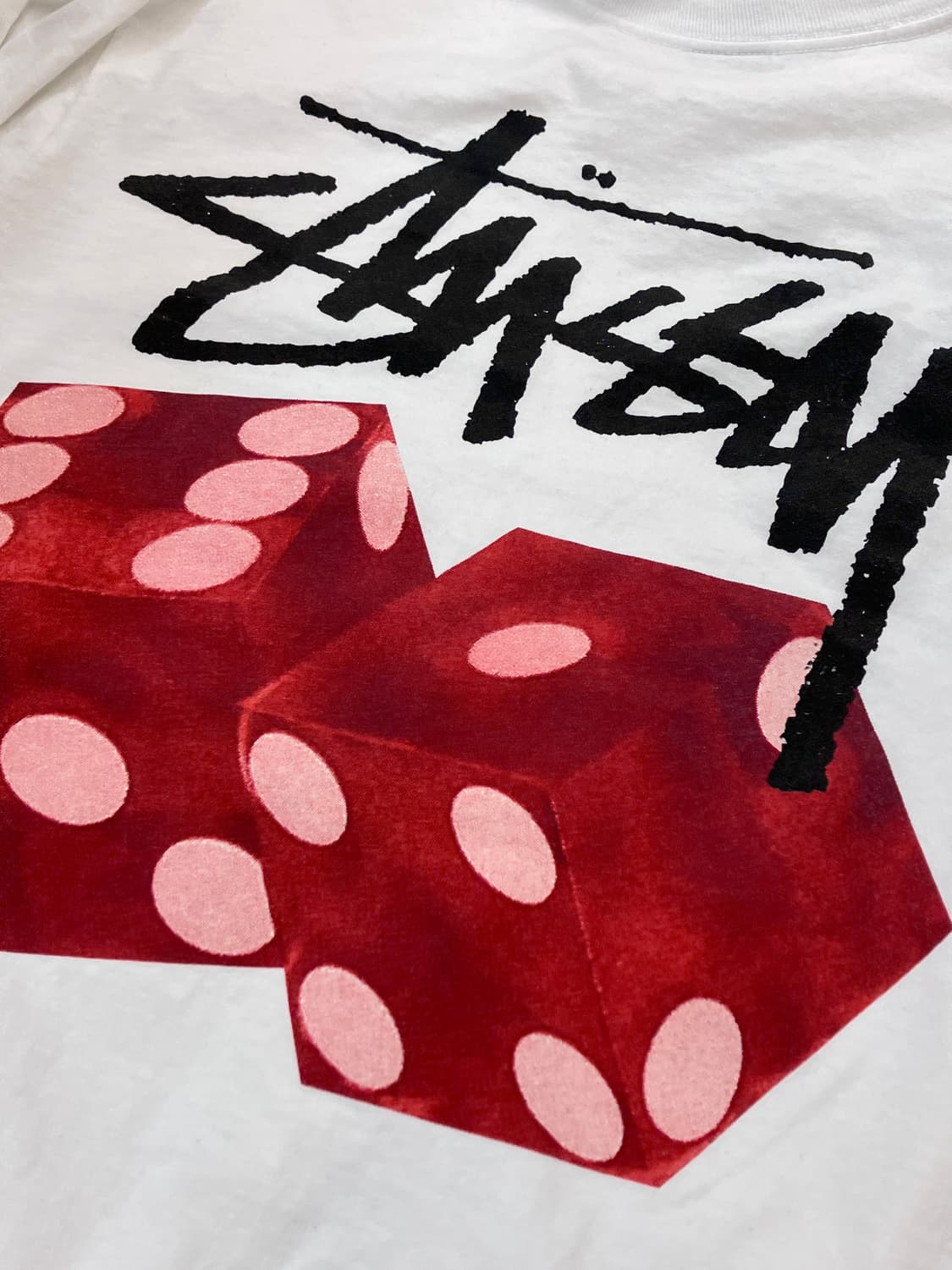 스투시 프린팅 반팔 티셔츠 화이트 M   #csz3983 상품이미지6