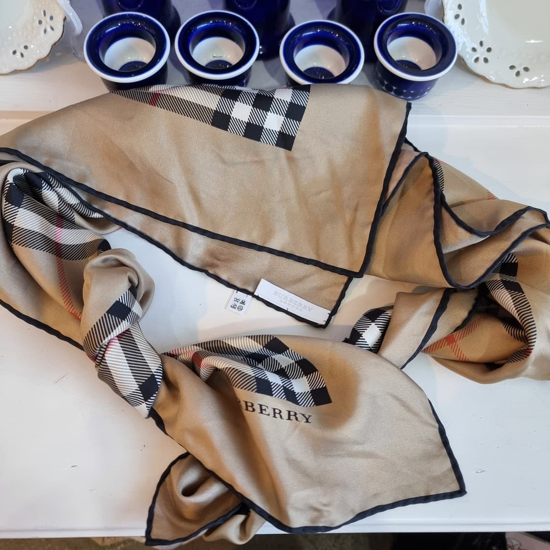 버버리 체크 스카프 브라운계열 상품이미지9