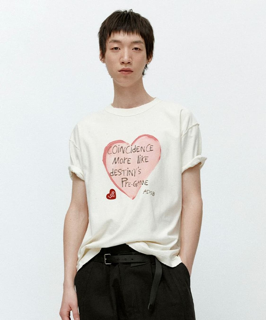 ANDERSSON BELL 앤더슨벨 하트메시지 티셔츠 상품이미지2