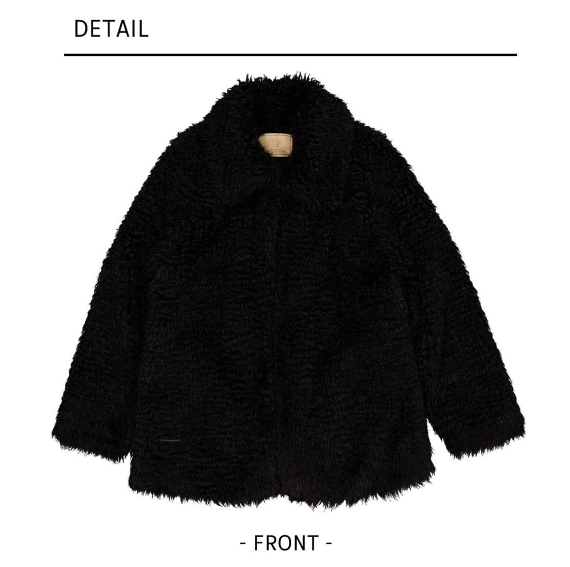 댄크디어 블랙 퍼자켓 상품이미지1