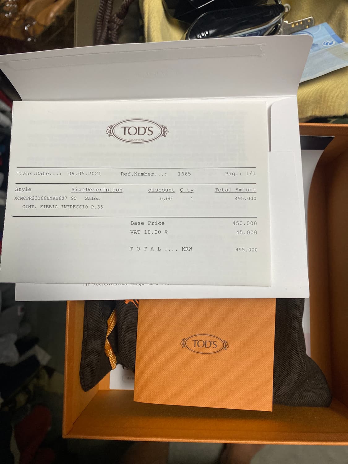 토즈 벨트 상품이미지5