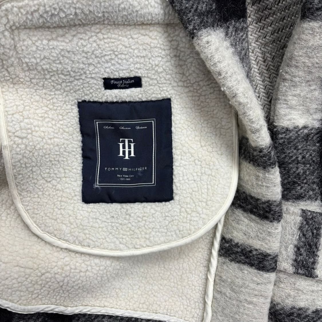 타미힐피거 체크후드 더플코트 v0254 상품이미지6