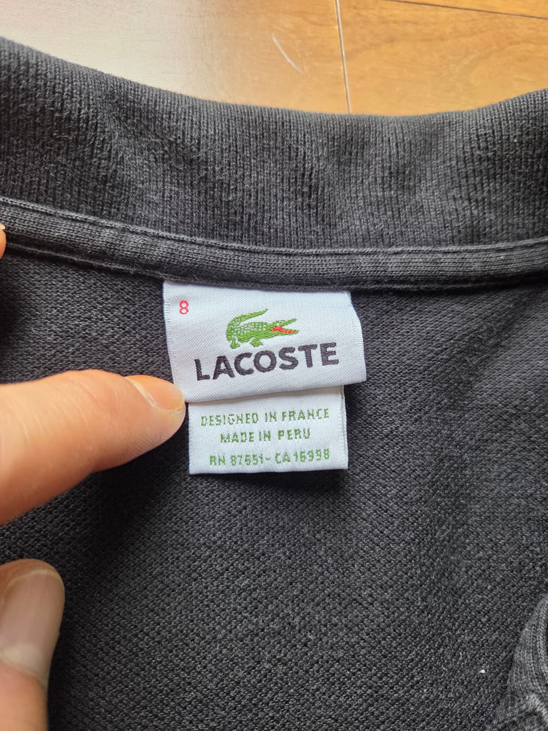 빈티지 라코스테 카라티 블랙 2xl 상품이미지3