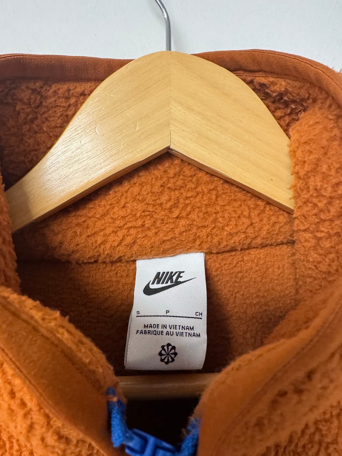 나이키 빈티지 에센셜 쉐르파 플리스 풀집 자켓 양털 뽀글이 후리스 S 상품이미지7