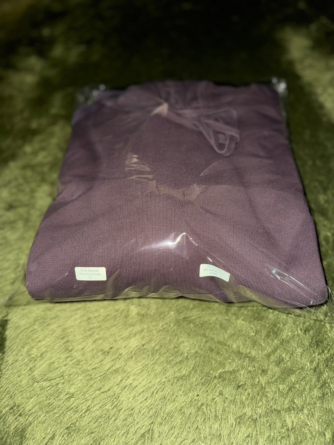 [L] ACW 어콜드월 스프레이 워시드 버지 후드티 브라운 상품이미지10