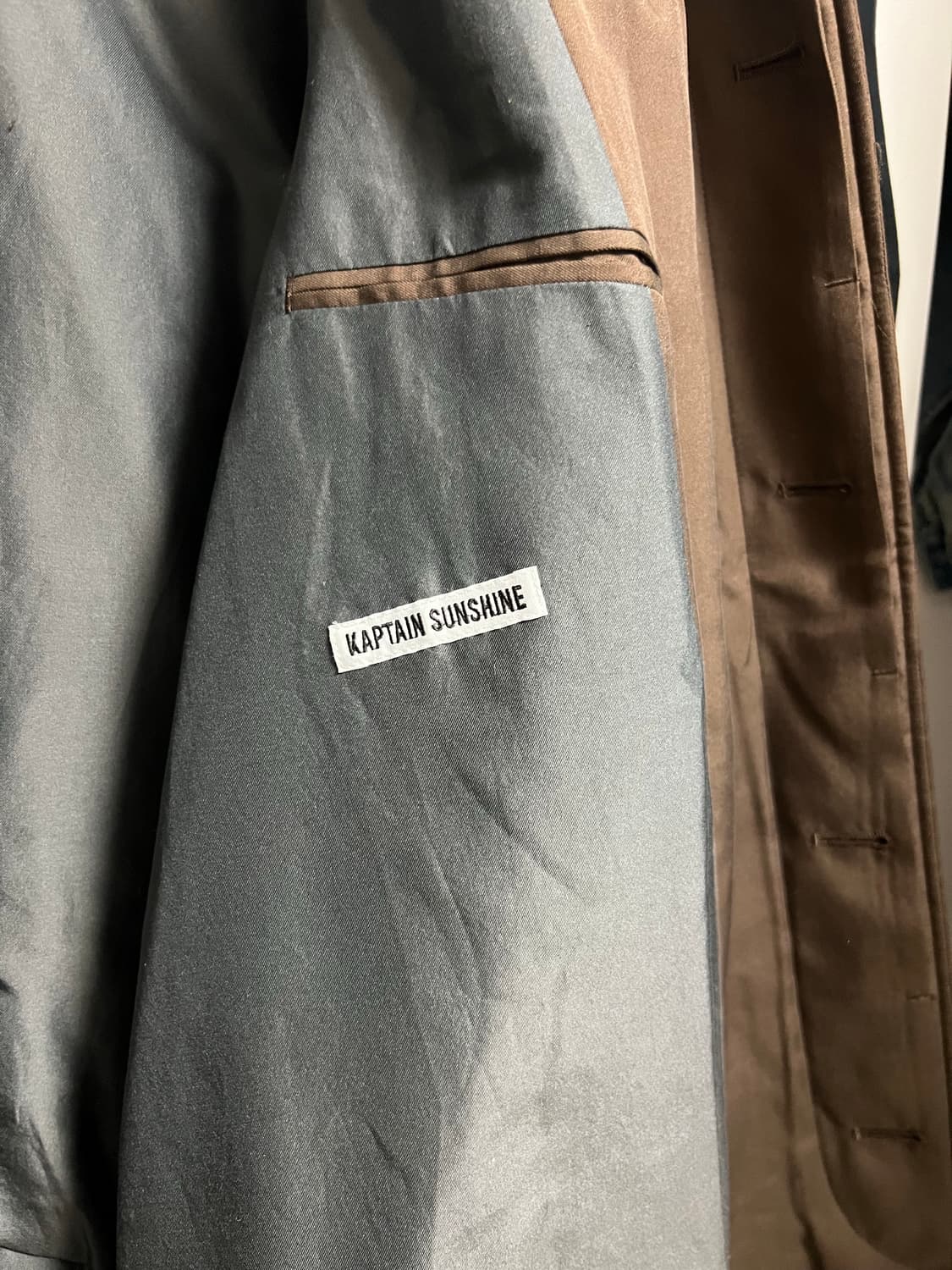 Kaptain Sunshine -실크 개버딘 코트 상품이미지3