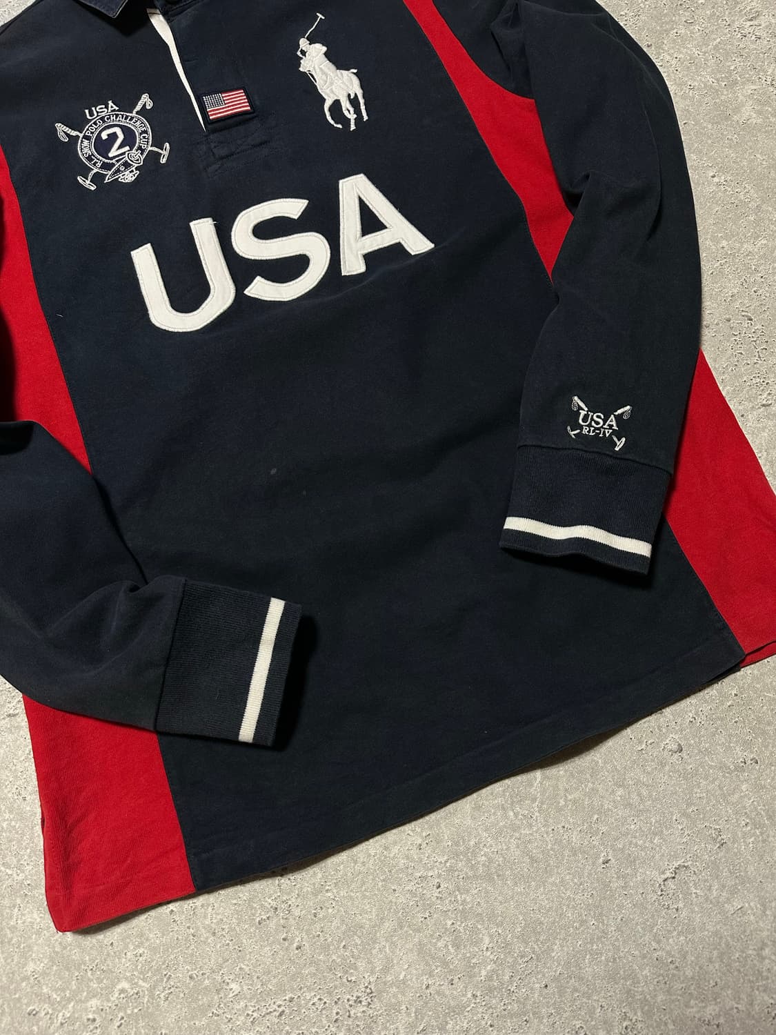 폴로 랄프로렌 USA 국대 럭비 티셔츠 상품이미지4