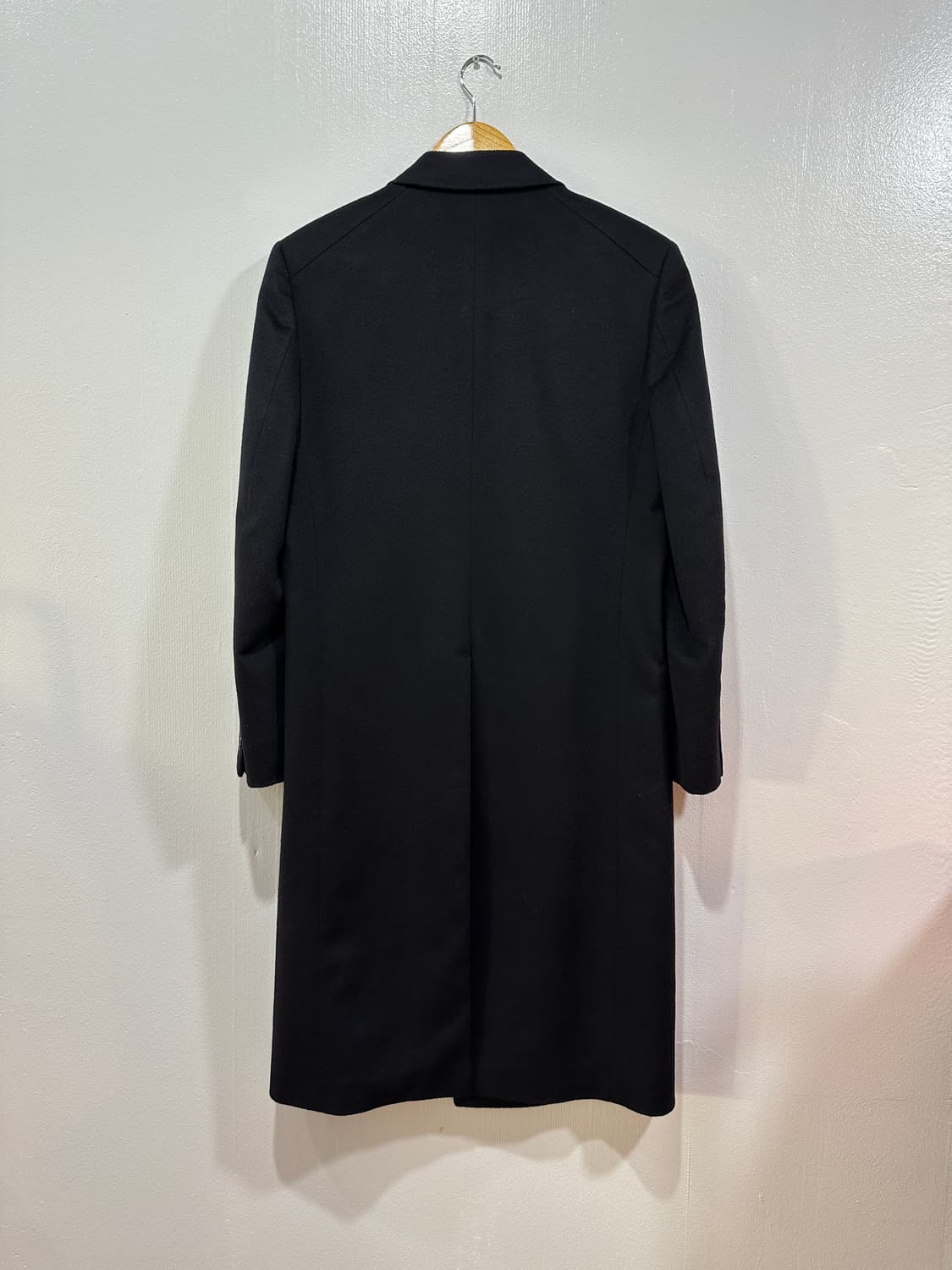 시스템옴므 캐시미어100 다크네이비 롱코트 상품이미지3