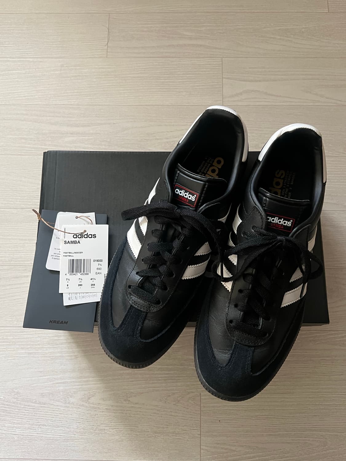 (260)아디다스 삼바 레더 코어 블랙 상품이미지1