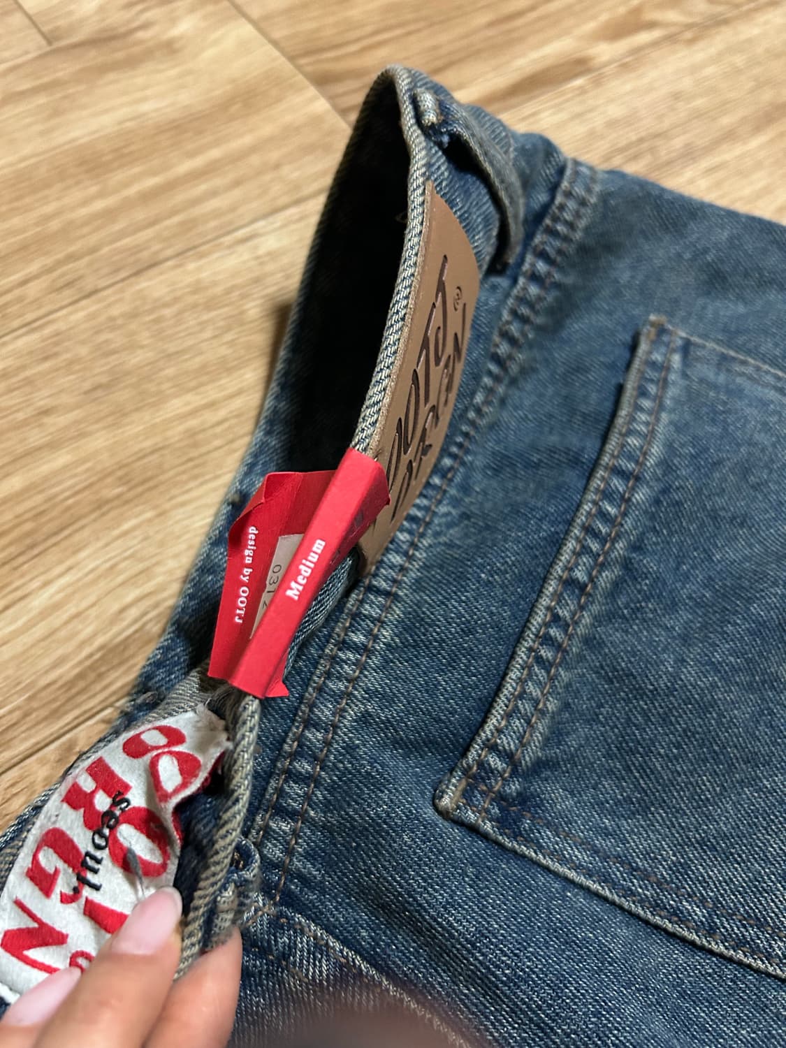 ootj 캣 데님 와이드 팬츠 상품이미지7