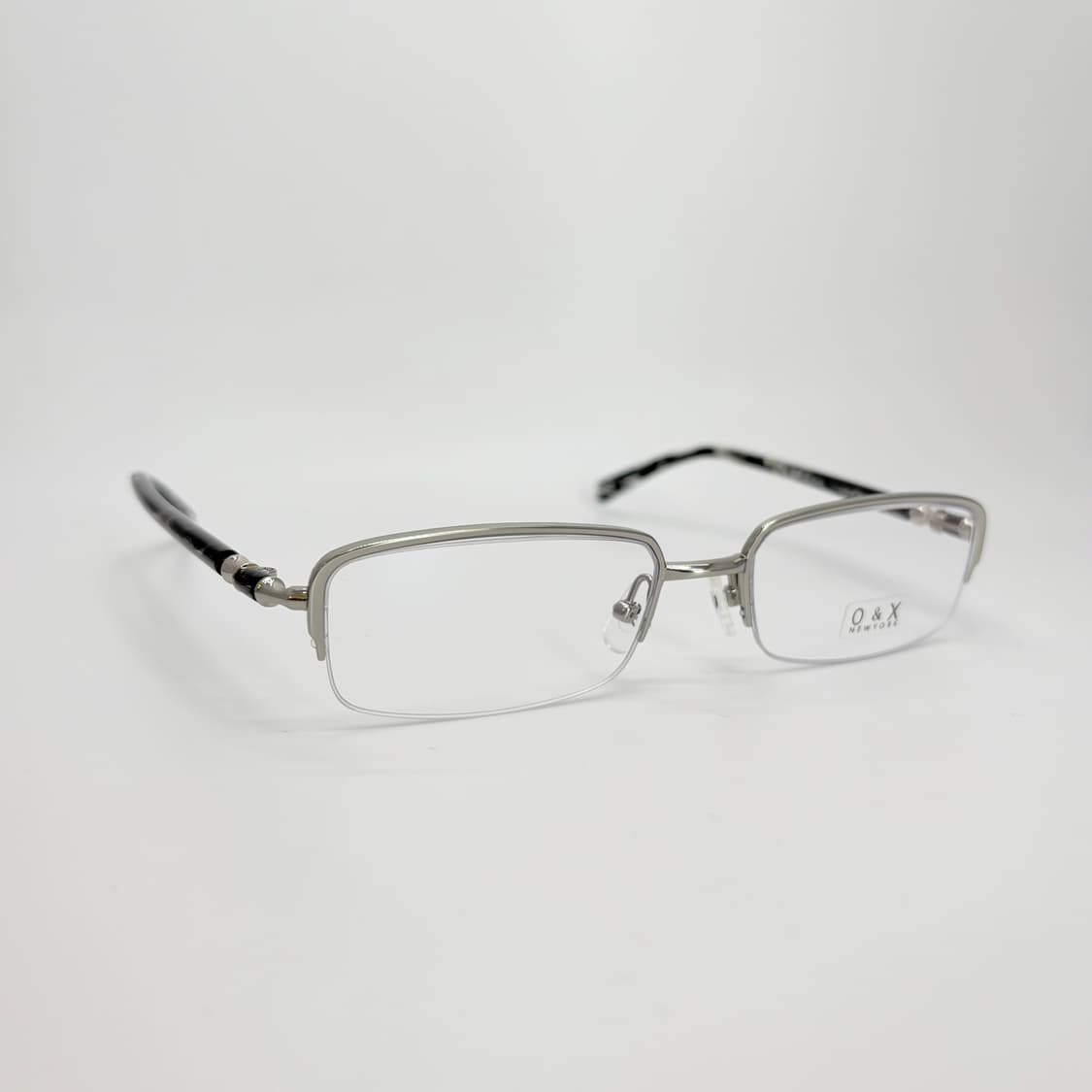 O&X 오앤엑스 실버 스퀘어 반무테  상품이미지3