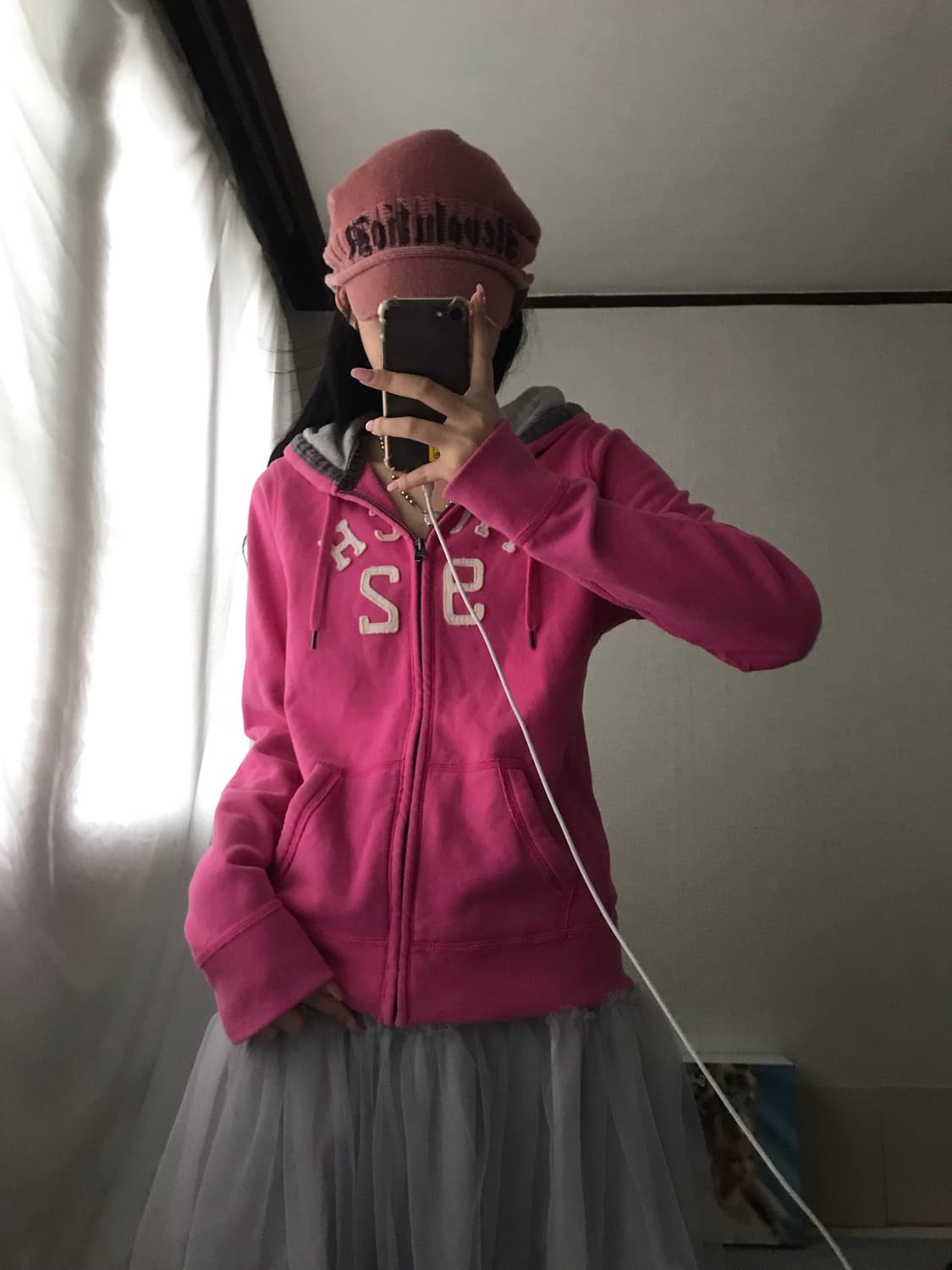 아베크롬비 핑크 후드집업 상품이미지4