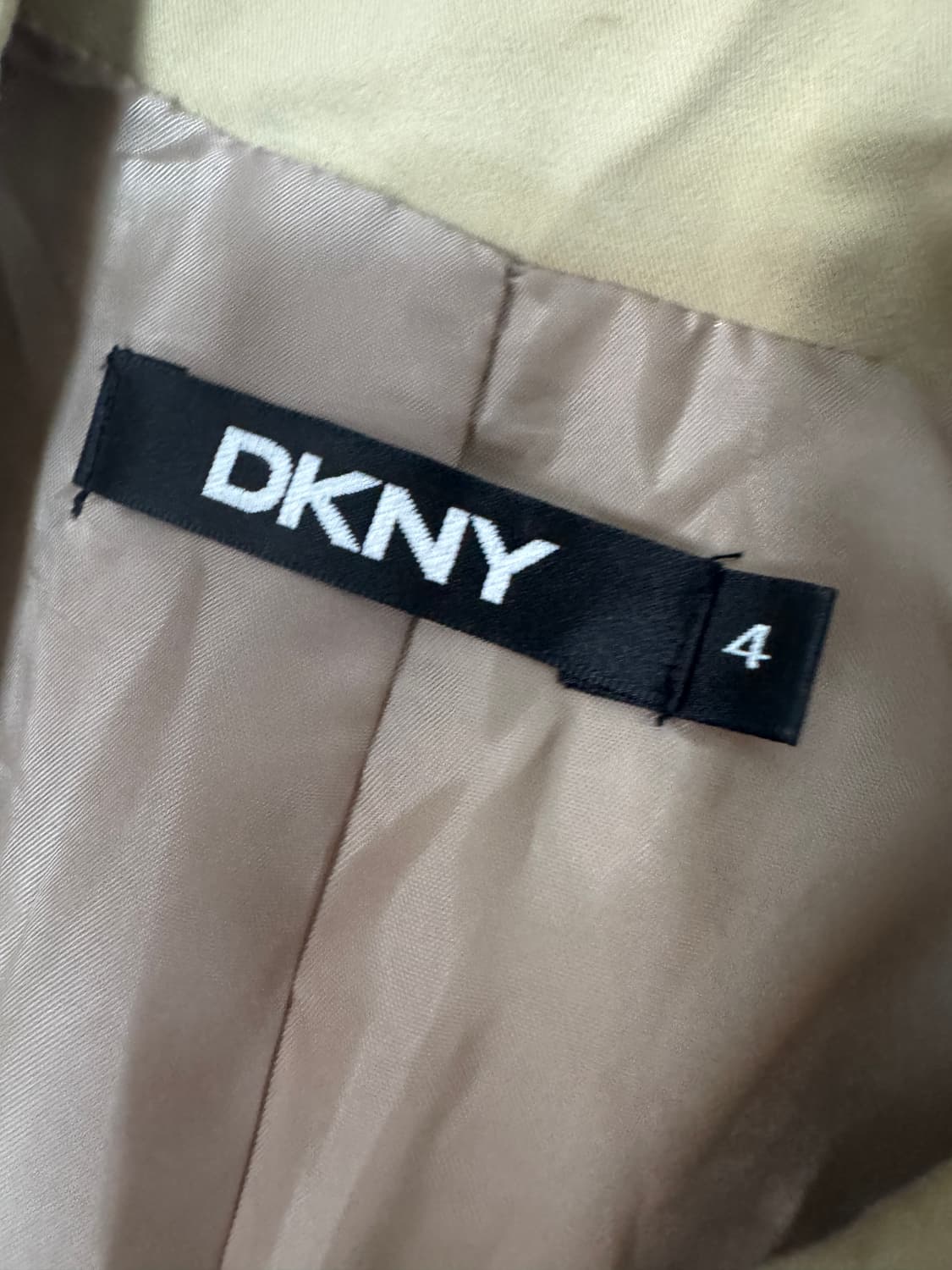 여성 정품 DKNY 미니멀 스판 베이지 자켓 상품이미지3