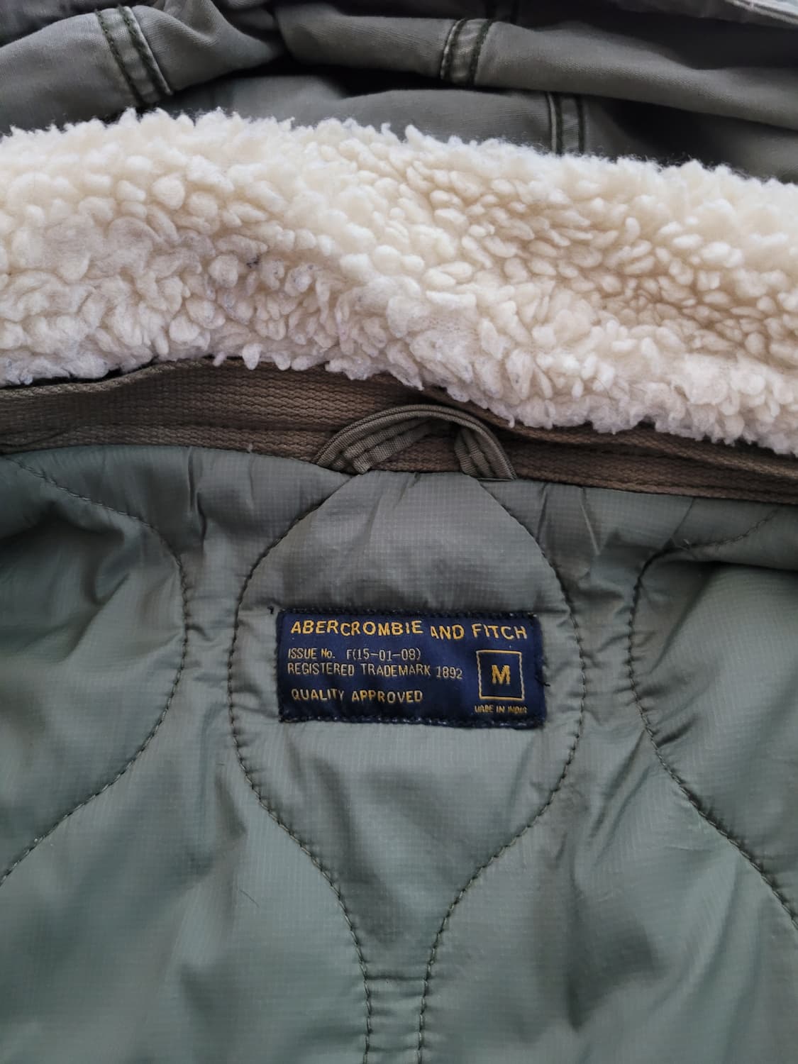 아베크롬비 신형 밀리터리 유틸리티 누빔야상자켓 M 105사이즈 상품이미지8