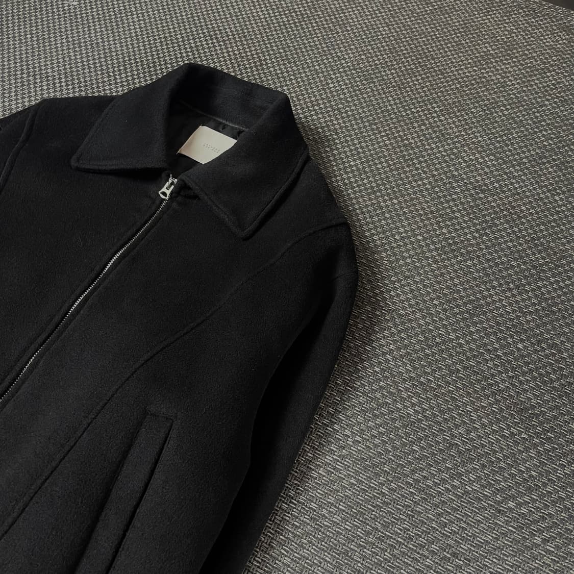 라퍼지스토어 블랙 울 카라 집업 자켓 S 상품이미지5