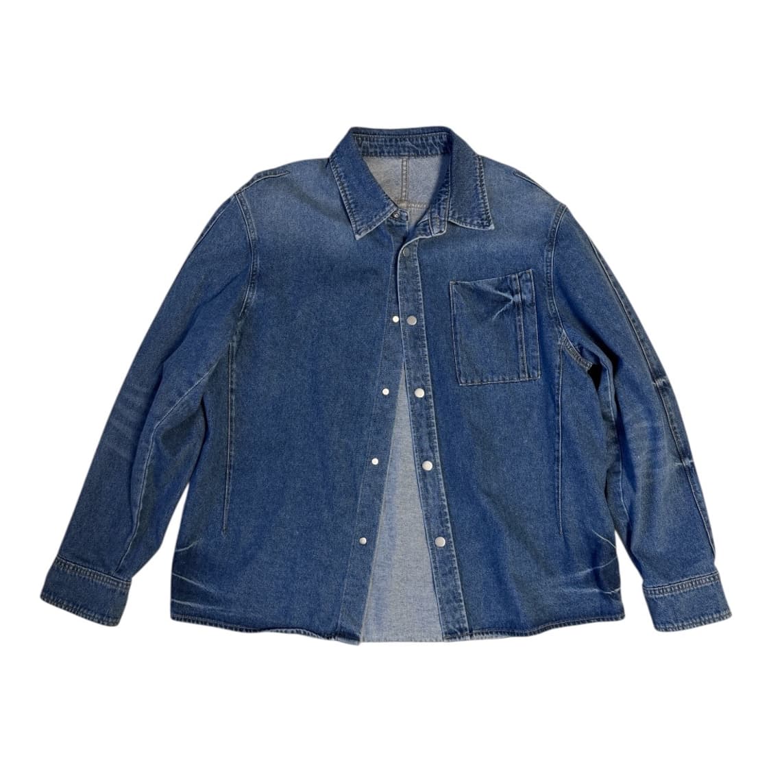 시스템옴므 워시드 포켓 데님 셔츠 105 상품이미지7