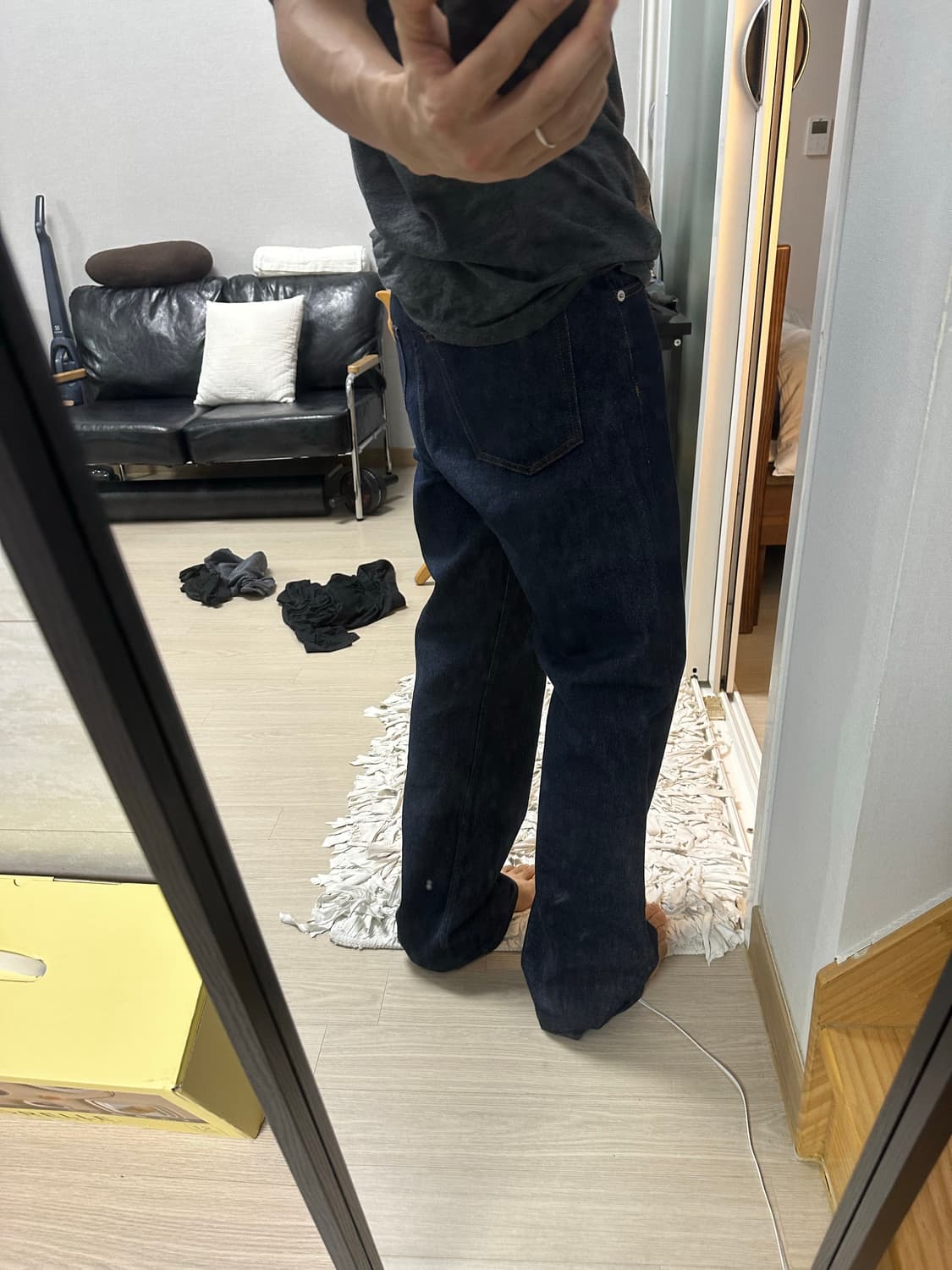 Aieul pieter 아이엘 피터 데님 진 48 인디고  상품이미지6