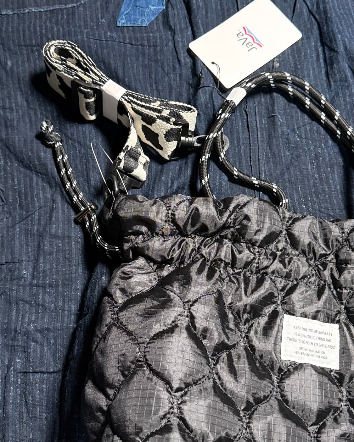 클래식 엘프 x 자바 2Way 퀼팅 숄더백 상품이미지2