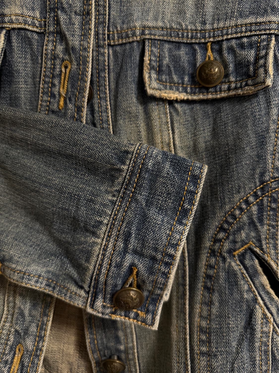 vintage denim jacket  상품이미지4